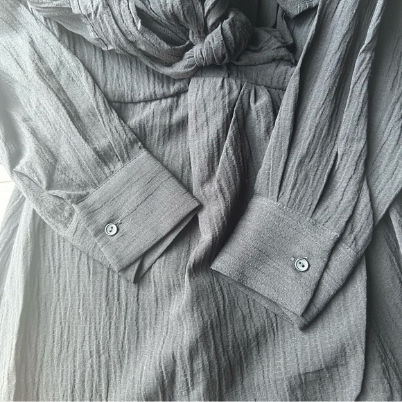 Zara  Faux Wrap Mini Shirt Dress - Picture 10 of 16